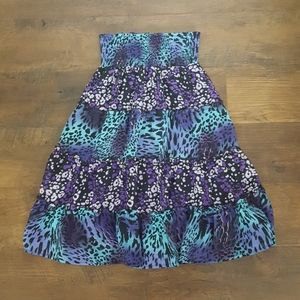 Speechless purple cheetah-print tube top dress